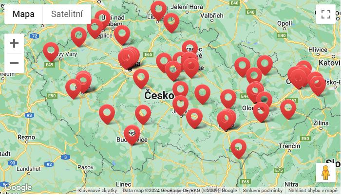 Mapa center hojení ran s garancí kvality ČSLR aktualizována